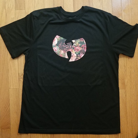 Rose Flower Wu-Tang logo tee - Picture 3 of 4